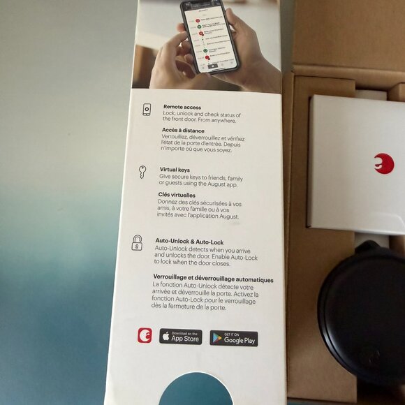 August Home 4th Gen Matte Black Wi-Fi Smart Door Lock, No Batteries Included - Picture 12 of 16